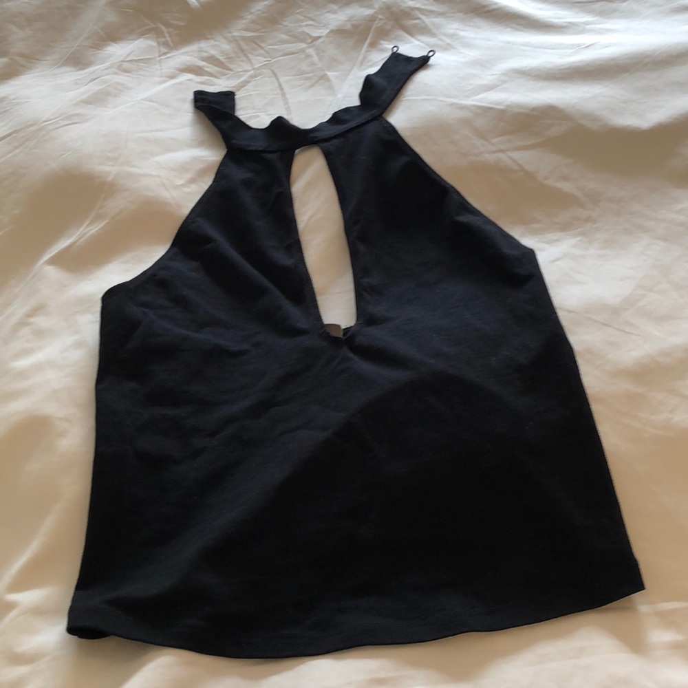 Asos black halter top